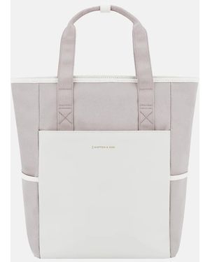 KAPTEN & SON Lindby Rugzak 14 Inch Muted Clay - Wit