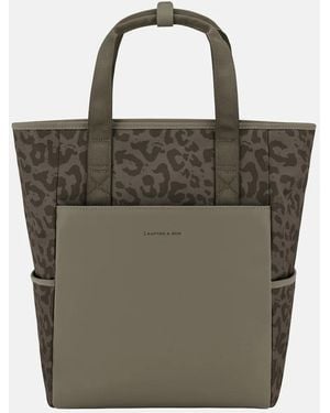 KAPTEN & SON Lindby Rugzak 14 Inch Dark Leopard - Groen