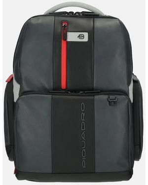 Piquadro Urban Laptoprugzak 15 Inch Grey Nero - Zwart