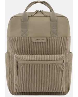 KAPTEN & SON Bergen Pro Corduroy Rugzak 15 Inch Khaki - Naturel