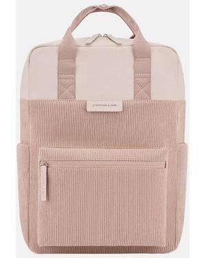 KAPTEN & SON Bergen Pro Corduroy Rugzak 15 Inch Rose Clay - Roze