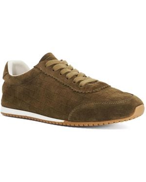 Dune Elora Lace-Up Low-Top Trainers - Brown
