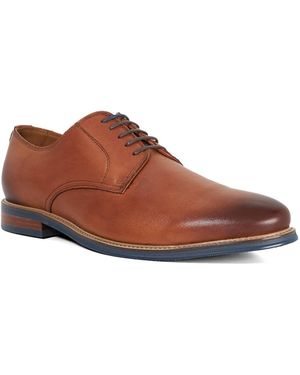 Dune Stanleyy Wf Leather Wide Fit Gibson - Brown