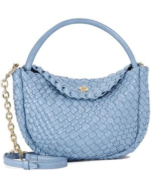 Dune Dinideliberate Mini Woven Grab Bag - Blue
