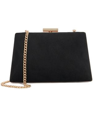 Dune Bellaria Box Clutch Bag - Black