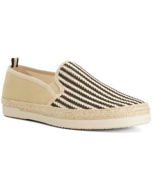 Dune Fishing Woven Trim Espadrilles - Natural