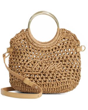 Dune Dinidewdrop Textured Logo Grab Bag - Metallic