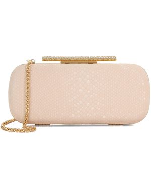 Dune Body Structured Chain Strap Clutch Bag - Pink