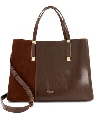 Dune Dorry P Textured Shoulder Bag - Brown