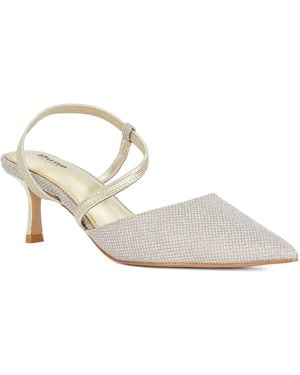 Dune Charming Embellished Court Shoes - White