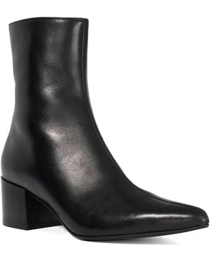 Dune Pami Block Heel Ankle Boots - Black