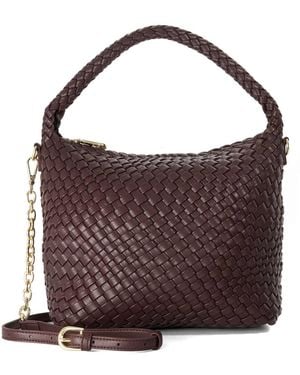 Dune Deliberate M Woven Shoulder Bag - Brown