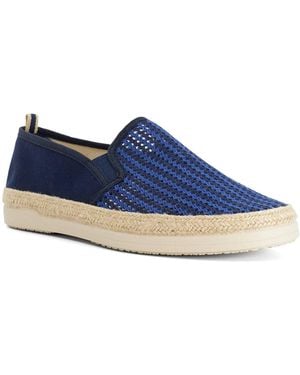 Dune Fishing Woven Trim Espadrilles - Blue