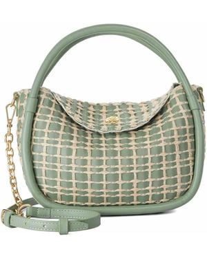 Dune Dinideliberate Mini Woven Grab Bag - Green