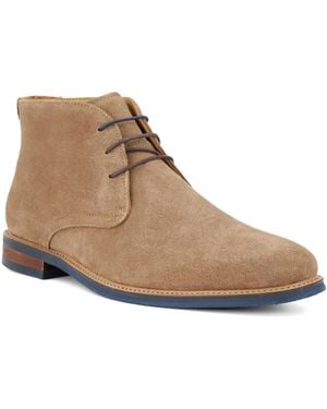 Dune Millers Round Toe Lace Up Boots - Brown