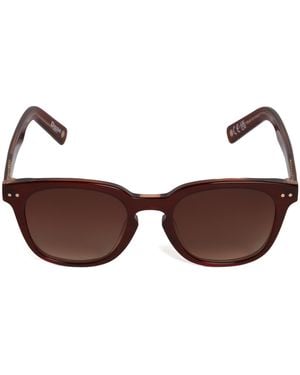 Dune Owin Square Frame Acetate Sunglasses - Brown