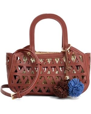 Dune Dundee Textured Raffia Grab Handle Bag