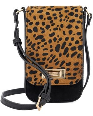 Dune Dinkydiscreet Clasp-Detail Cross-Body Bag - Brown