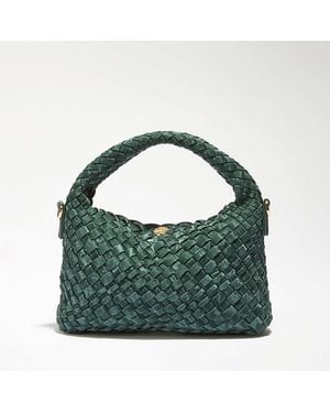 Dune Dinkydeliberate Mini Woven Grab Bag - Green