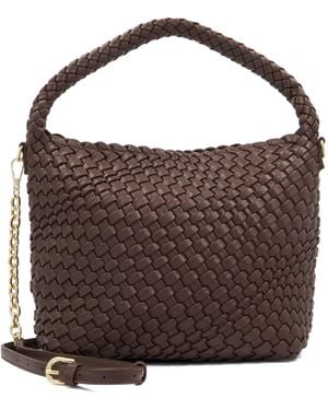 Dune Deliberate M Woven Shoulder Bag - Brown