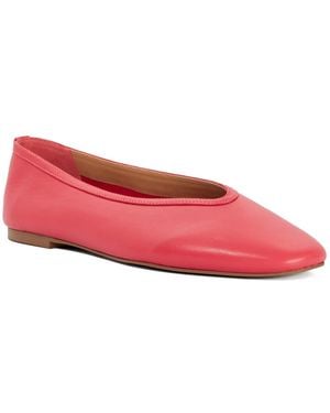 Dune Hetta Leather Ballet Flats - Pink