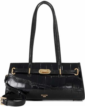 Dune Depend Leather Shoulder Bag - Black