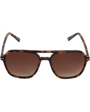Dune Oaks Rectangular Frame Sunglasses - Brown