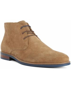 Dune Millers Round Toe Lace Up Boots - Brown