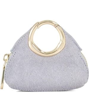 Dune Spend Circular Clip Bag Charm - Blue