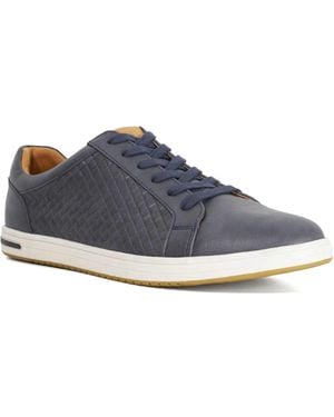 Dune Tezzy Weave Lace-Up Weave Trainers - Blue