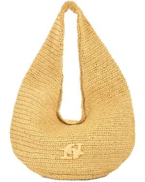 Dune Dangerous Logo Raffia Shopper - Metallic