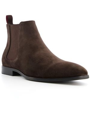 Dune Mantle Almond-Toe Chelsea Boots - Brown