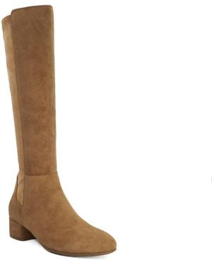 Dune Tayla Stretch Knee-High Boots - Brown