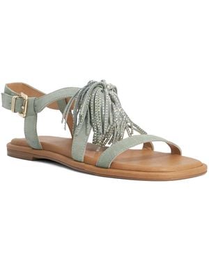 Dune Lysia Suede Tasselled Sandals - Multicolour