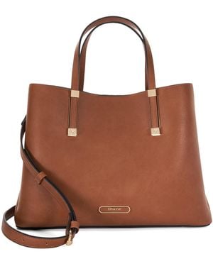 Dune Dorry Branded Hardware Tote Bag - Brown