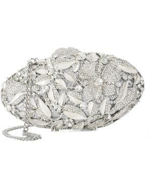 Dune Extravagant Embellished Clutch Bag - Grey
