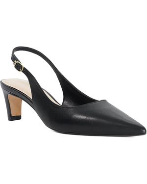 Dune Connection Mid Height Sling-Back Court Shoes - Black