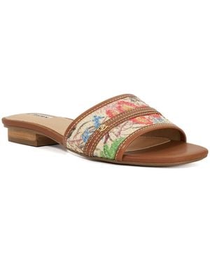 Dune Leti Open Toe Block Heel Sandals - Brown