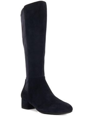 Dune Wf Tayla Wide Fit Stretch Knee-High Boots - Black