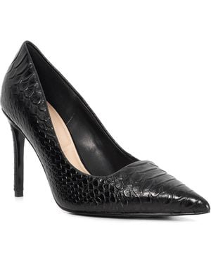 Dune Assured Leather Court Shoes - Black