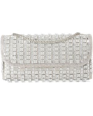Dune Elabourate Embellished Envelope Shoulder Bag - Grey