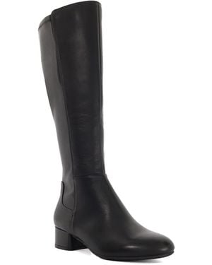 Dune Wf Tayla Wide Fit Stretch Knee-High Boots - Black