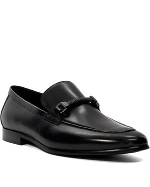 Dune Scilly Snaffle Trimmed Loafers - Black