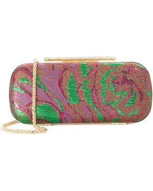 Dune Body Structured Chain Strap Clutch Bag - Purple