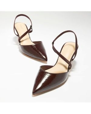 Dune Charming Embellished Court Shoes - Brown