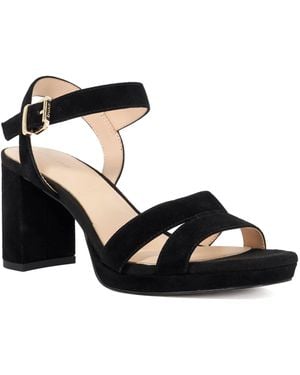 Dune Manifesting Block Heel Sandals - Black
