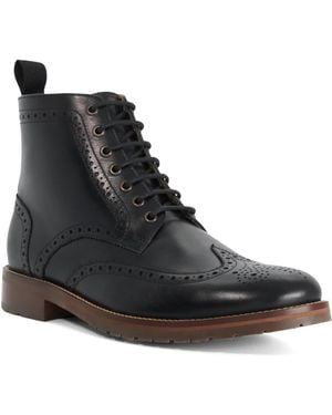 Dune Mayso Lace-Up Ankle Boots - Black