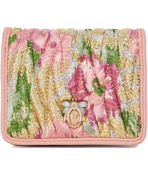 Dune Kaci Quilted Leather Bug Purse - Pink