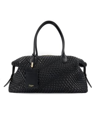 Dune Deliberate Hold Woven Holdall - Black