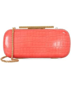 Dune Body Structured Chain Strap Clutch Bag - Pink